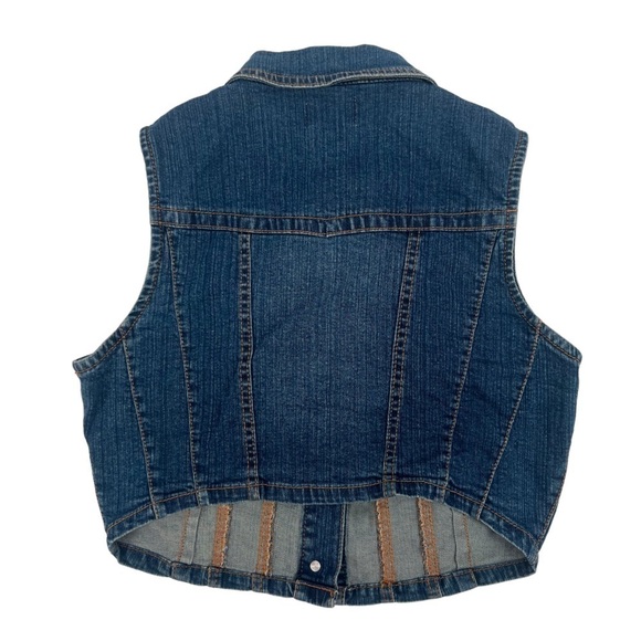 New Look Sleeveless Jean Jacket Vest Size Med Women's - Picture 3 of 4